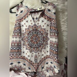 Vintage VERSE Sleeveless Top with Mandala Print